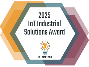 2025 IoT Industrial Solutions Award badge