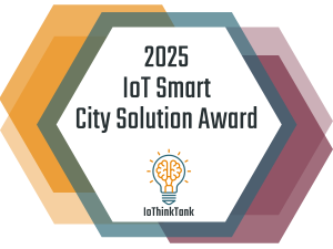 2025 IoT Smart City Solution Award badge