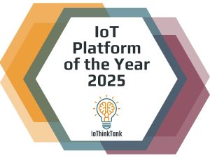 2025 IoT platform of the year award badge