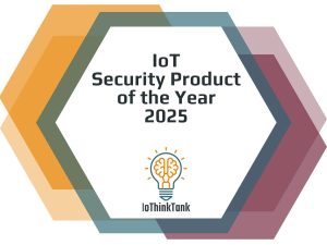 IoT security product of the year award badge